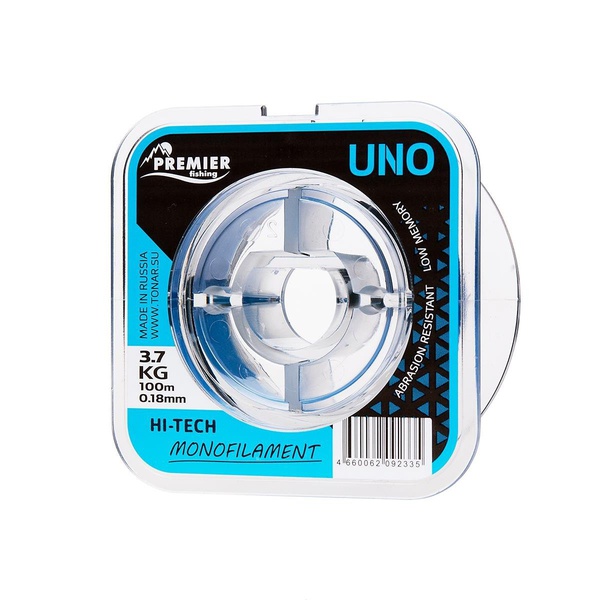 Леска Premier Fishing UNO Blue Nylon (100м) 0,20 мм