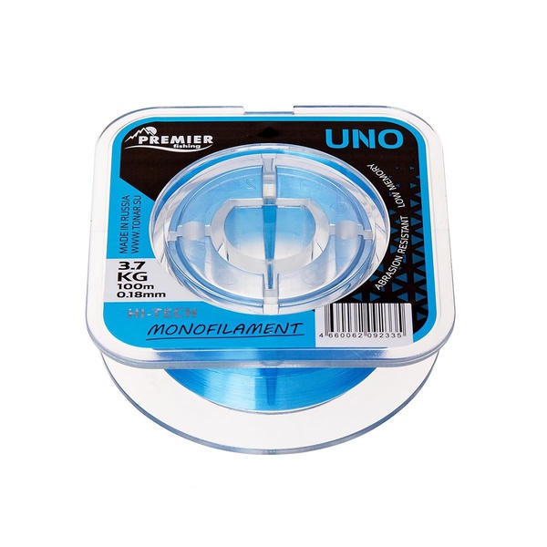Леска Premier Fishing UNO Blue Nylon (100м) 0,20 мм