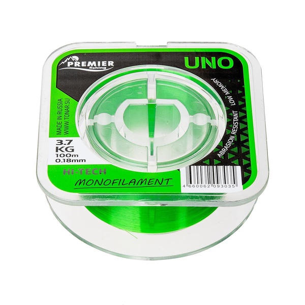 Леска Premier Fishing UNO Green Nylon (100м) 0,40 мм