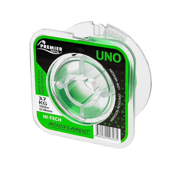 Леска Premier Fishing UNO Green Nylon (100м) 0,45 мм