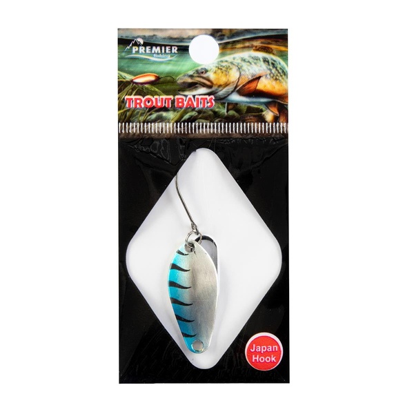 Приманка-микро Premier Fishing Beetle B (3гр) серебро+голубой, 032 cr