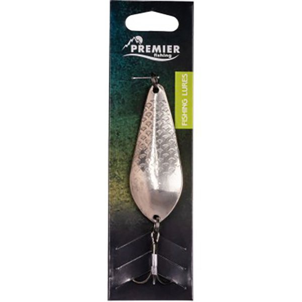 Блесна Premier Fishing БИметалл Атом Б 18г серебро чешуя/латунь