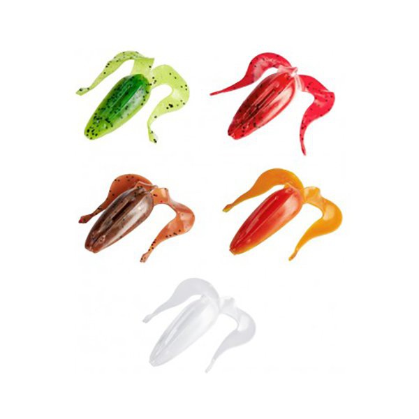 Набор приманок Helios Frog 2,56"/6,5 см (MIX 5 цветов, 100шт)