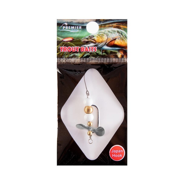 Приманка микро Premier Fishing Micro-turbo (1.8гр) белые шарики