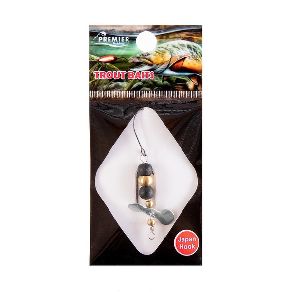 Приманка микро Premier Fishing Micro-turbo (1.8гр) черные шарики