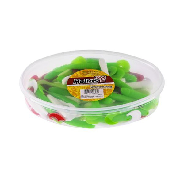 Набор приманок Helios Long Hybrid 3,55"/9,0 см (MIX 5 цветов, 100шт)