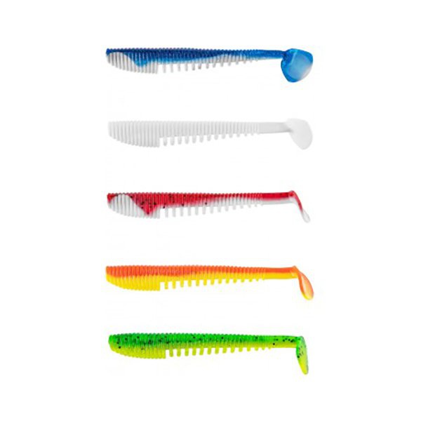 Набор приманок Helios Varuna 4,33"/11 см (MIX 5 цветов, 100шт)