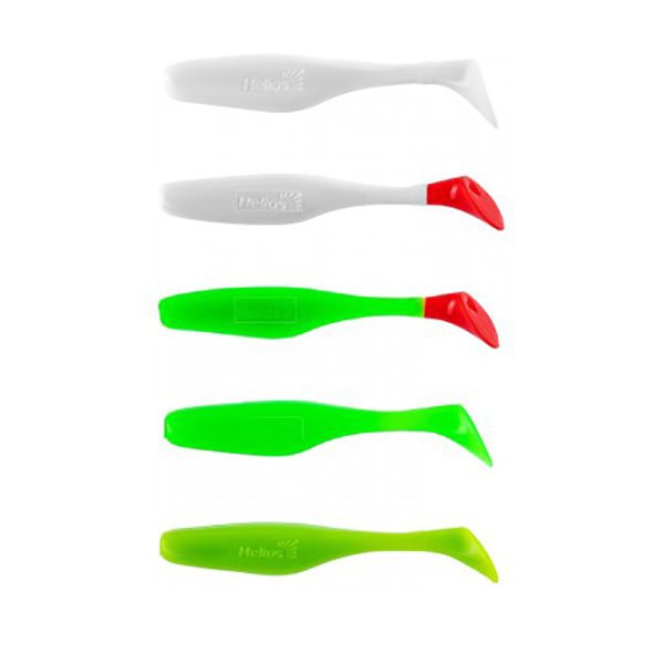 Набор приманок Helios Vigor 3,75"/9.5 см (MIX 5 цветов, 100шт)