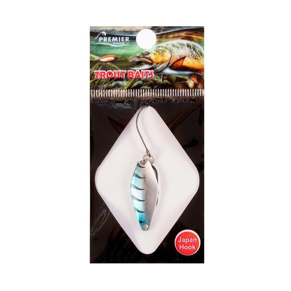 Приманка микро Premier Fishing Stealth (2.3гр) серебро+голубой, 032 cr