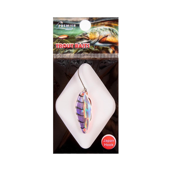 Приманка микро Premier Fishing Stealth (2.3гр) holographic cristal серебро+ фиолетовый, 241-HCr