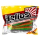 Виброхвост Helios Catcher 2,75"/7 см (7 шт) pepper green & orange. Фото 2