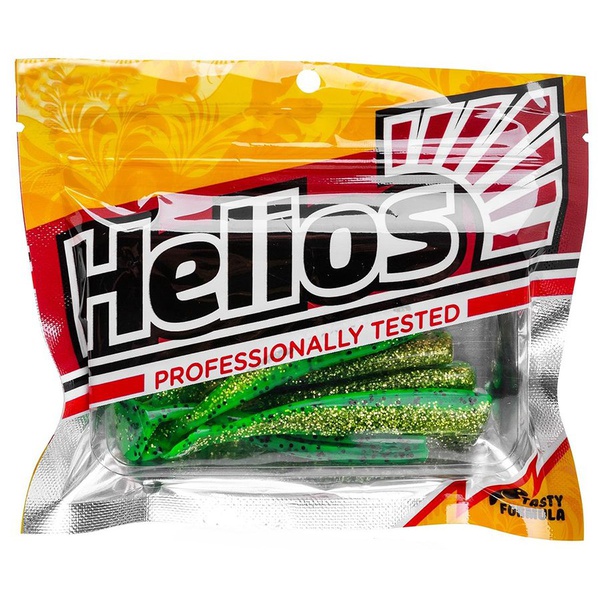 Виброхвост Helios Chebak 3,15"/8 см (7 шт) green peas