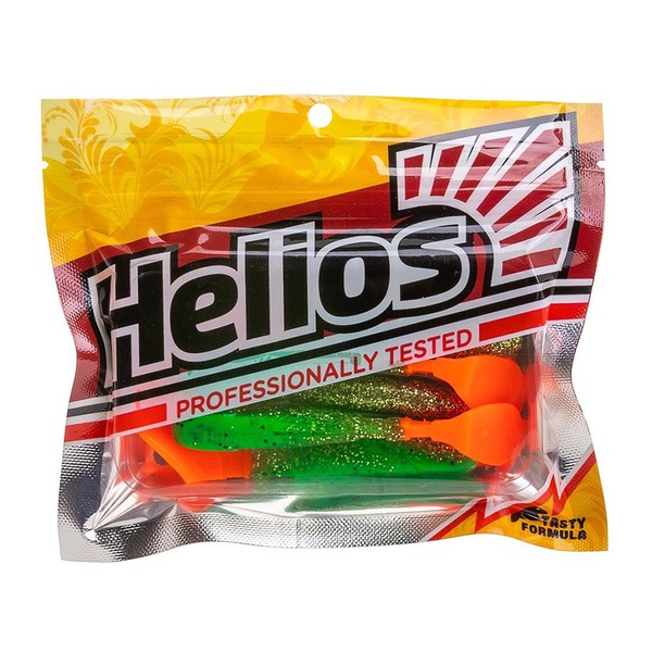 Виброхвост Helios Chubby 3,55"/9 см (5 шт) green peas ot