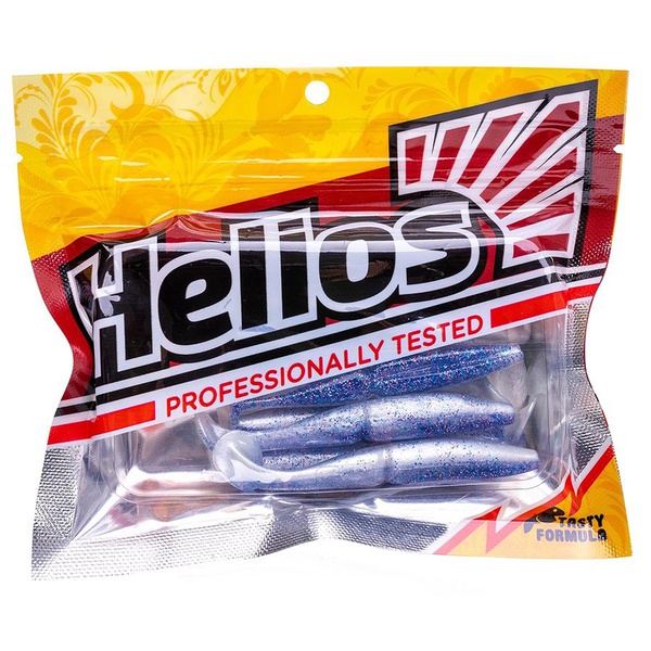 Виброхвост Helios Guru 3,0"/7,62 см (9 шт) blue pearl