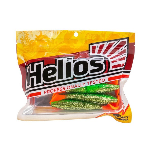 Виброхвост Helios Guru 3,0"/7,62 см (9 шт) green peas ot