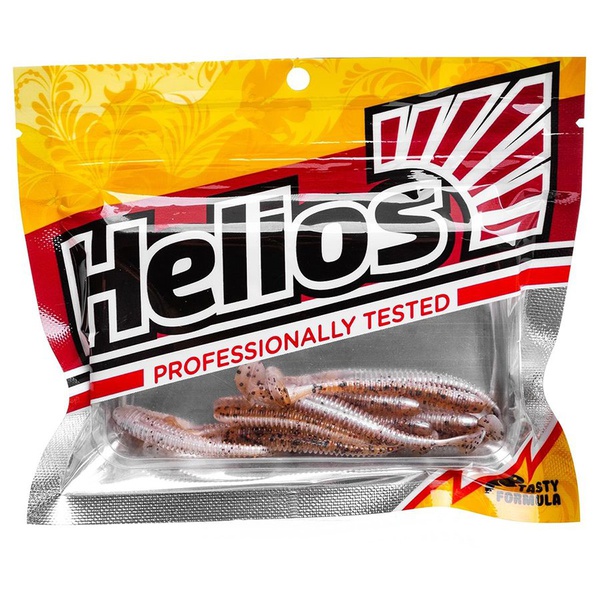 Виброхвост Helios Liny Catcher 2,35"/6 см (12 шт) golden pepper