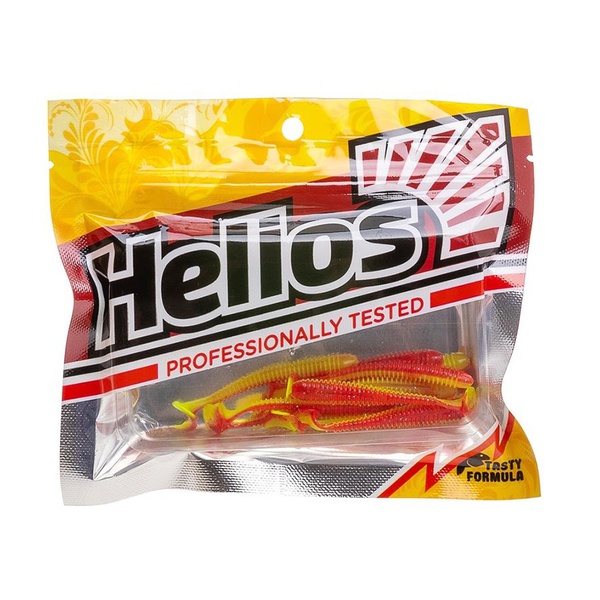 Виброхвост Helios Liny Catcher 2,35"/6 см (12 шт) red lemon