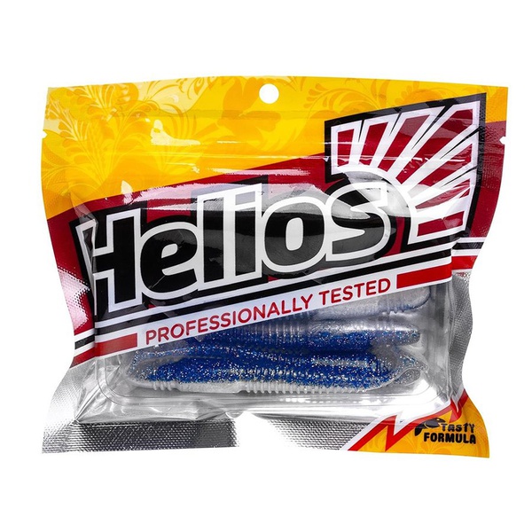 Виброхвост Helios Minoga 3,75"/9.5 см (5 шт) blue pearl