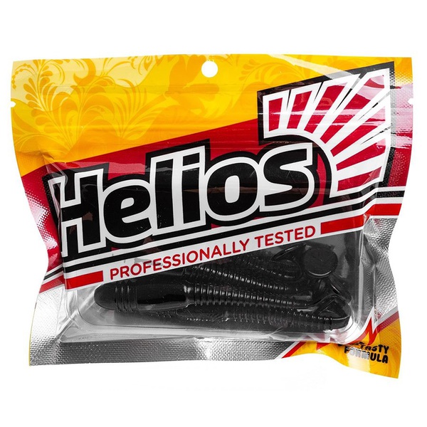 Виброхвост Helios Minoga 3,75"/9.5 см (5 шт) dark star