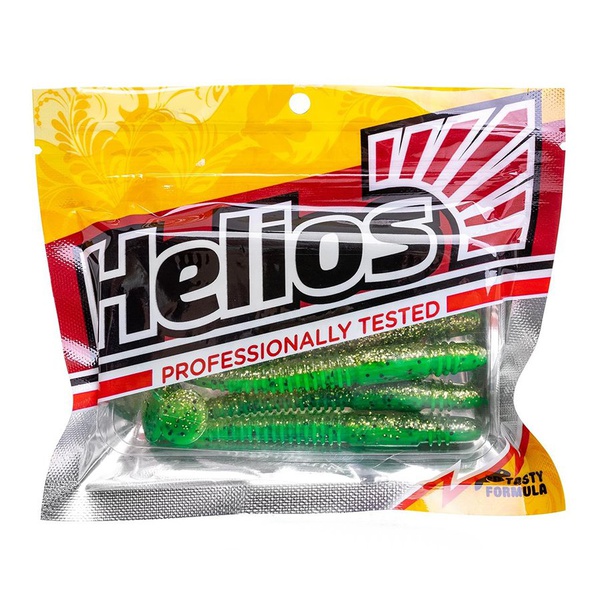 Виброхвост Helios Minoga 3,75"/9.5 см (5 шт) green peas