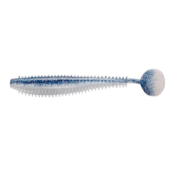 Виброхвост Helios Shaggy 3,35"/8,5 см (5 шт) blue pearl