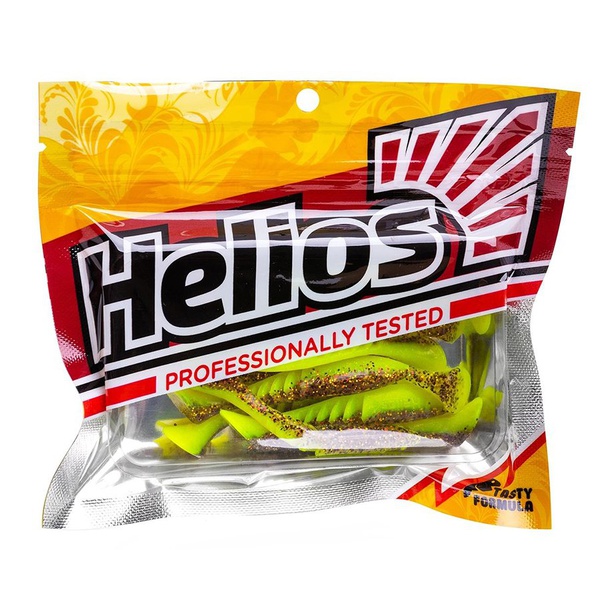 Виброхвост Helios Slash 2,64"/6,7 см (10 шт) golden lime