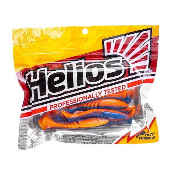 Виброхвост Helios Slash 2,64"/6,7 см (10 шт) star blue & orange