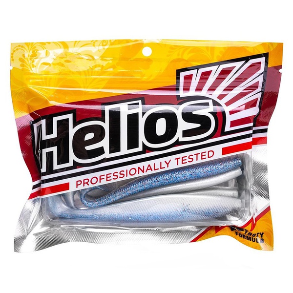 Виброхвост Helios Trofey 5.5"/14 см (4 шт) blue fish