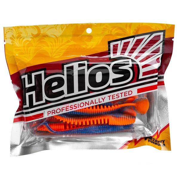 Виброхвост Helios Varuna 4,33"/11 см (7 шт) star blue & orange