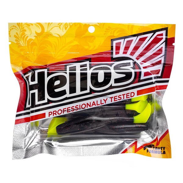 Виброхвост Helios Vigor 3,75"/9.5 см (7 шт) dark star lt