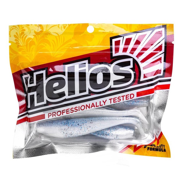 Виброхвост Helios Zander 4"/10,2 см (5 шт) blue fish