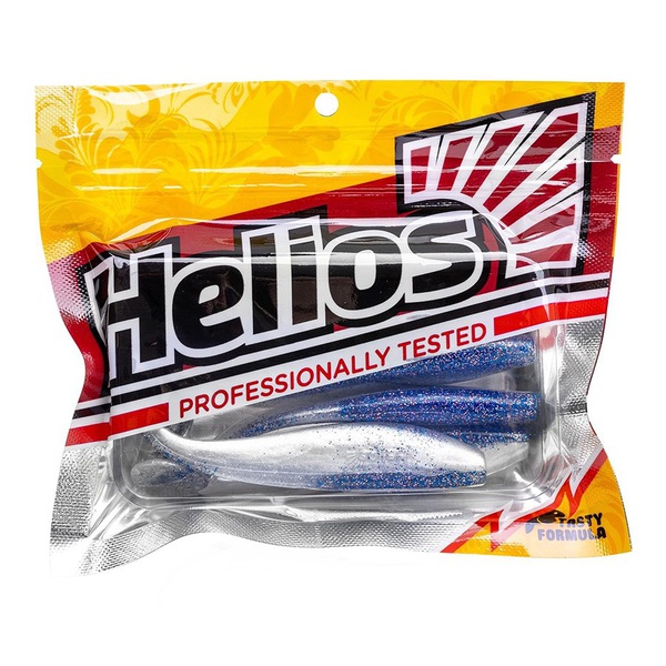 Виброхвост Helios Zander 4"/10,2 см (5 шт) blue pearl