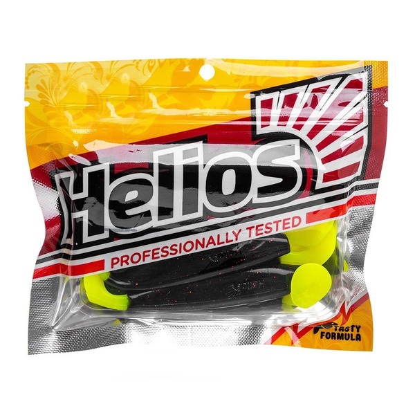 Виброхвост Helios Zander 4"/10,2 см (5 шт) dark star lt
