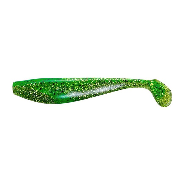 Виброхвост Helios Zander 4"/10,2 см (5 шт) green peas