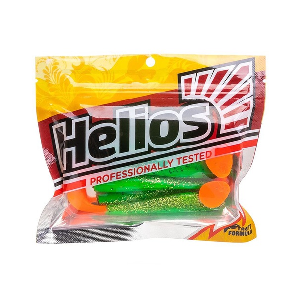 Виброхвост Helios Zander 4"/10,2 см (5 шт) green peas ot