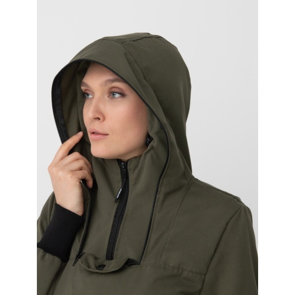 Костюм женский Huntsman Антигнус-Люкс (с ловушками и пыльниками) Хаки, тк. Твил-Пич