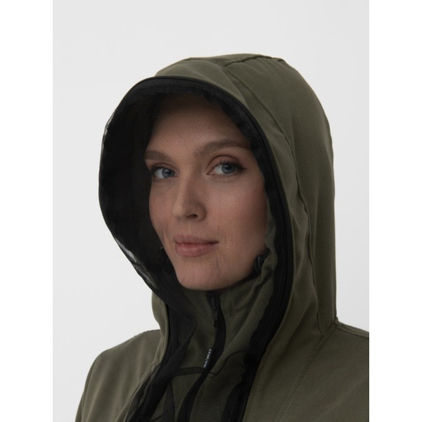 Костюм женский Huntsman Антигнус-Люкс (с ловушками и пыльниками) Хаки, тк. Твил-Пич