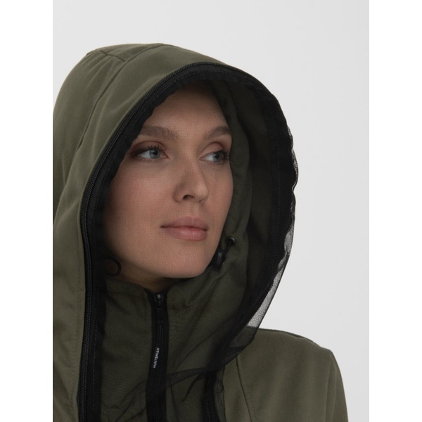 Костюм женский Huntsman Антигнус-Люкс (с ловушками и пыльниками) Хаки, тк. Твил-Пич