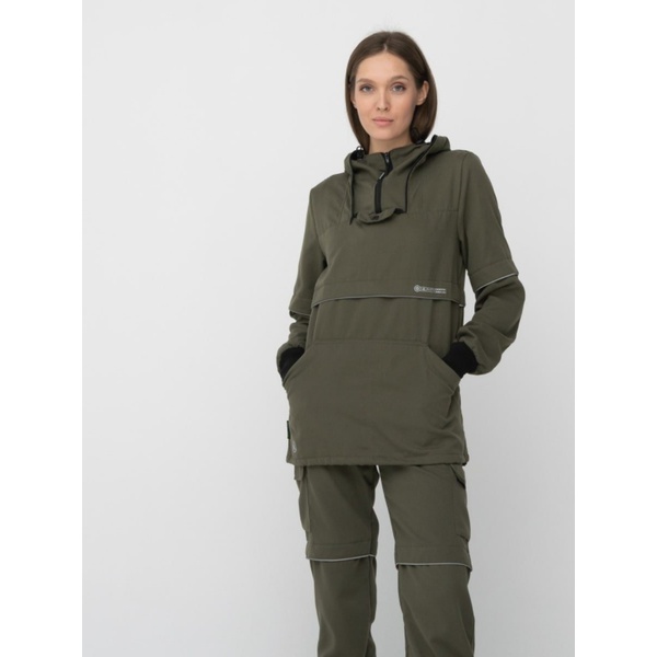 Костюм женский Huntsman Антигнус-Люкс (с ловушками и пыльниками) Хаки, тк. Твил-Пич