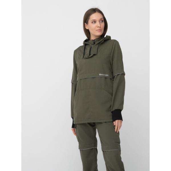 Костюм женский Huntsman Антигнус-Люкс (с ловушками и пыльниками) Хаки, тк. Твил-Пич