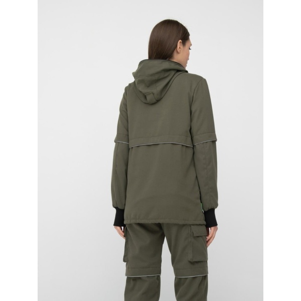 Костюм женский Huntsman Антигнус-Люкс (с ловушками и пыльниками) Хаки, тк. Твил-Пич