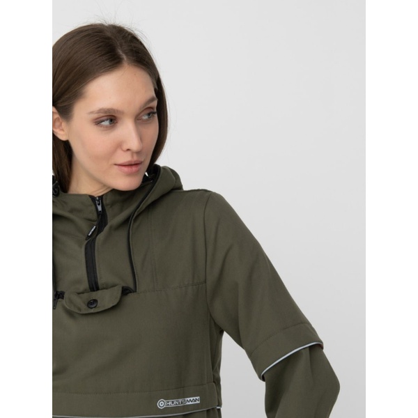 Костюм женский Huntsman Антигнус-Люкс (с ловушками и пыльниками) Хаки, тк. Твил-Пич