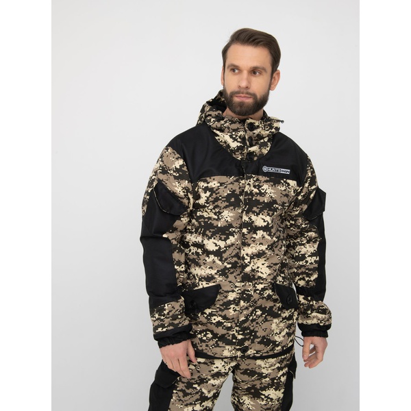 Костюм Huntsman Горка-3, демисезонный В-003/чёрный, combo тк. смесовая рипстоп/cat's eye