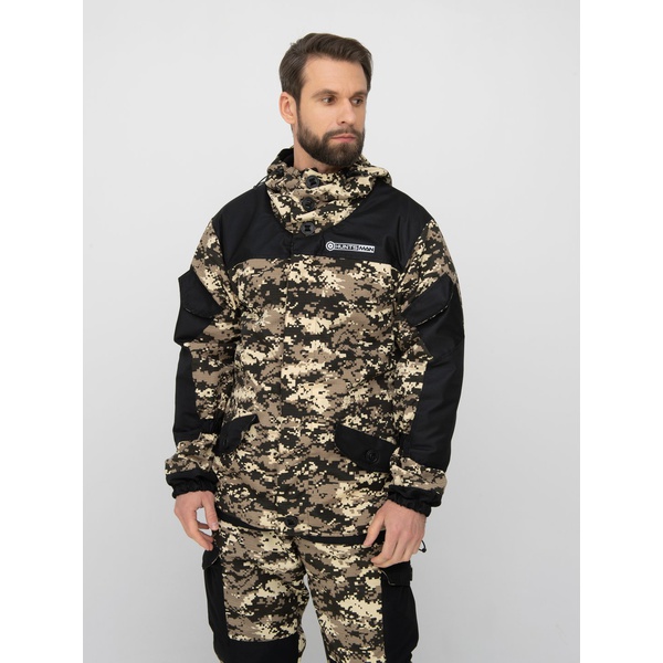 Костюм Huntsman Горка-3, демисезонный В-003/чёрный, combo тк. смесовая рипстоп/cat's eye