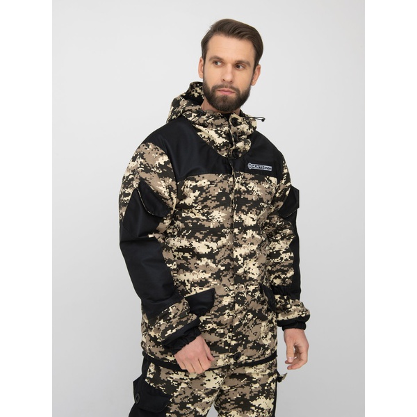 Костюм Huntsman Горка-3, демисезонный В-003/чёрный, combo тк. смесовая рипстоп/cat's eye