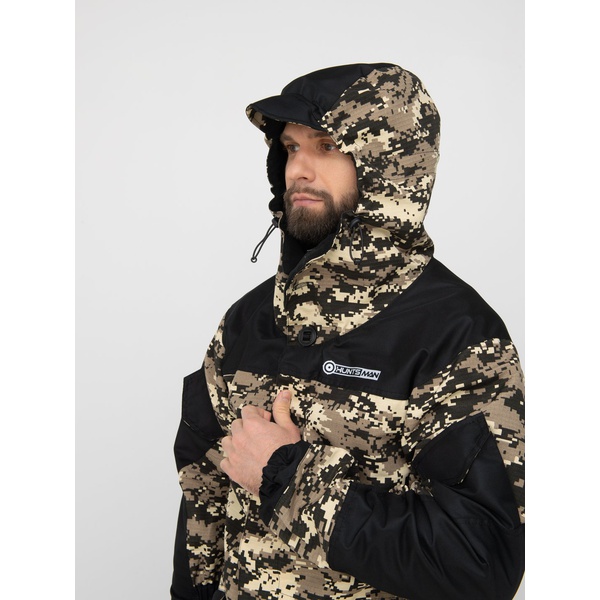 Костюм Huntsman Горка-3, демисезонный В-003/чёрный, combo тк. смесовая рипстоп/cat's eye