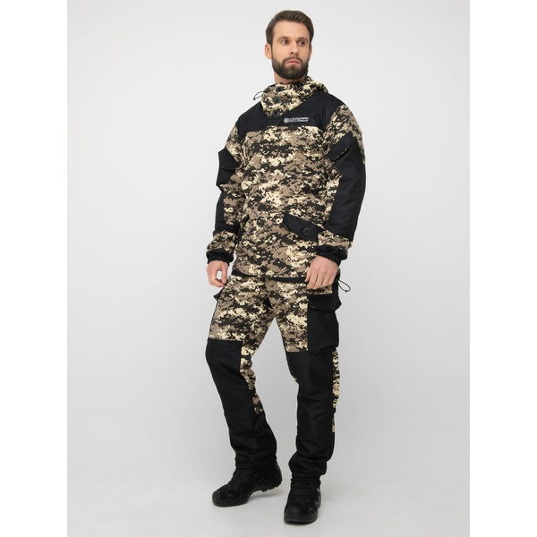 Костюм Huntsman Горка-3, демисезонный В-003/чёрный, combo тк. смесовая рипстоп/cat's eye