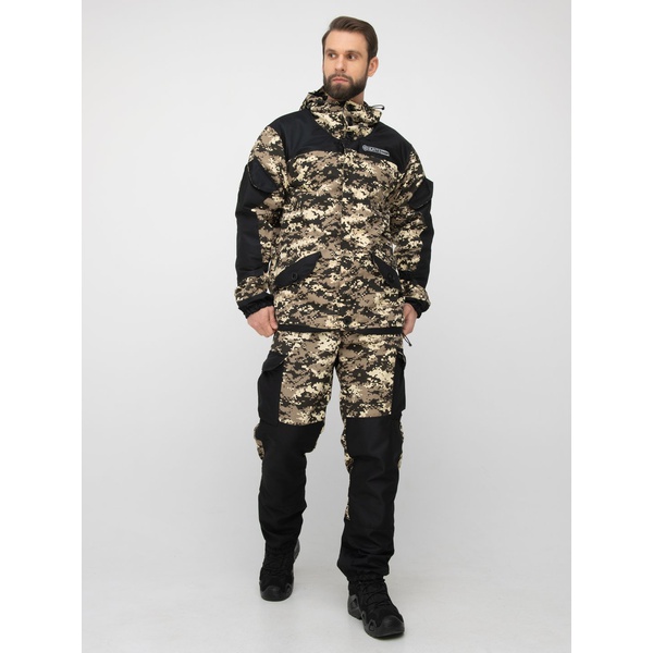 Костюм Huntsman Горка-3, демисезонный В-003/чёрный, combo тк. смесовая рипстоп/cat's eye