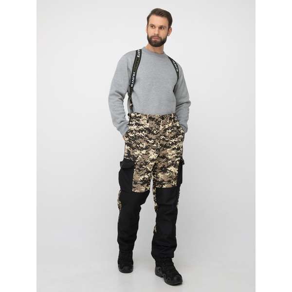 Костюм Huntsman Горка-3, демисезонный В-003/чёрный, combo тк. смесовая рипстоп/cat's eye