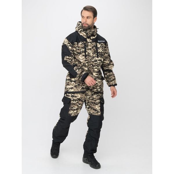 Костюм Huntsman Горка-5 Combo, демисезонный В-003/чёрный, тк. смесовая рипстоп/cat's eye